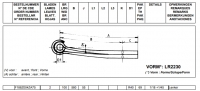 Полурессора прицепа 2х листовая SAF 2-ух лист. 118+146x100x69 580+5