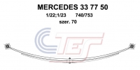 Рессора задняя (2-ух лист.) MB Sprinter 3.5T-5T VW Crafter 30-50 06- (1 22mm+1 23mm) (70x740x753)
