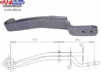 Корень, рессора 2х листовая c втулкой SAF