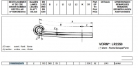 Полурессора в сборе SAF 2x4310057555