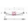 Коренной лист 3х листовой задней рессоры MB 11-13 серия 850*850*80 21 MERCEDES LK/LN2 01.84-12.98